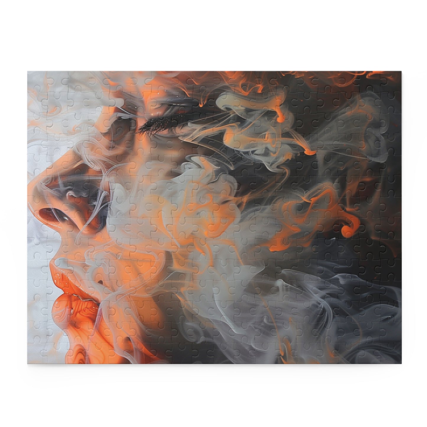 "Captivating Smoke Art Jigsaw Puzzle for a Relaxing Experience"