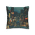 80s Retro Video Game Pixels Faux Suede Square Cushion Cover