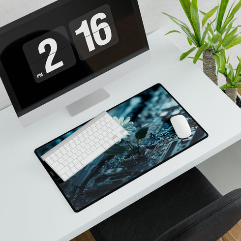 Data Flower Growing in Broken Device — XL & XXL Desk Mat — Product Detail View 7
