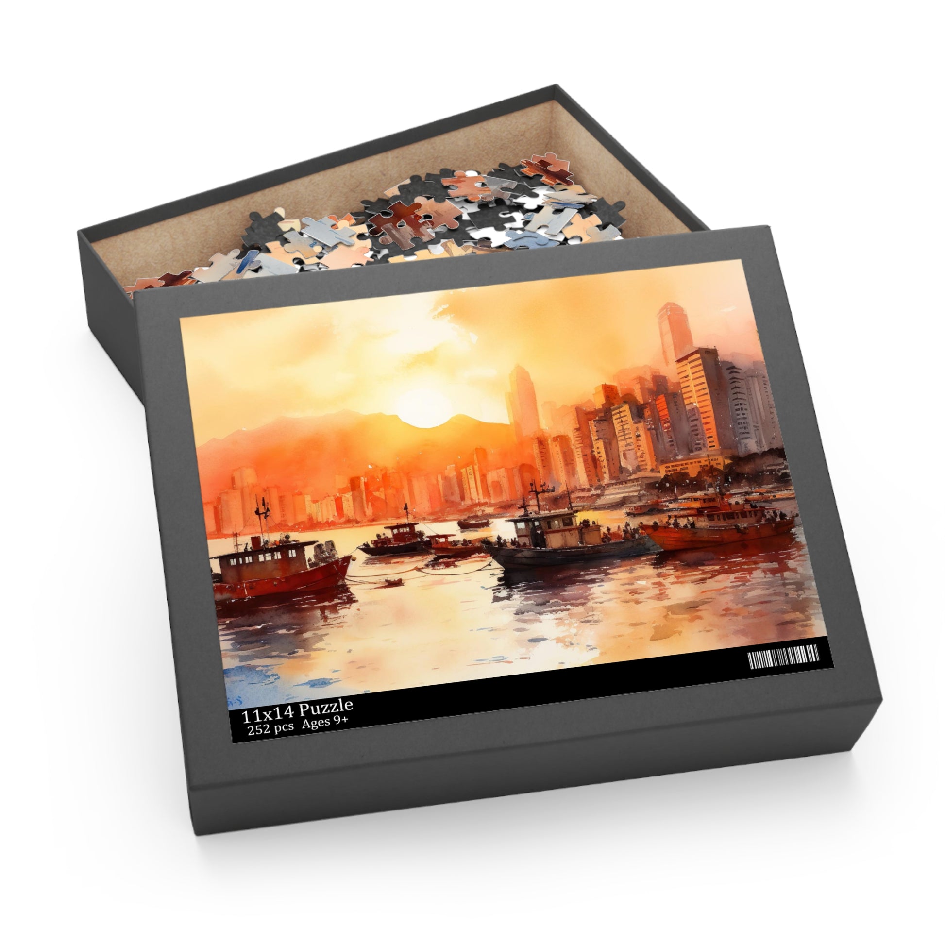 "Captivating Hong Kong skyline jigsaw puzzle for all levels of puzzlers"