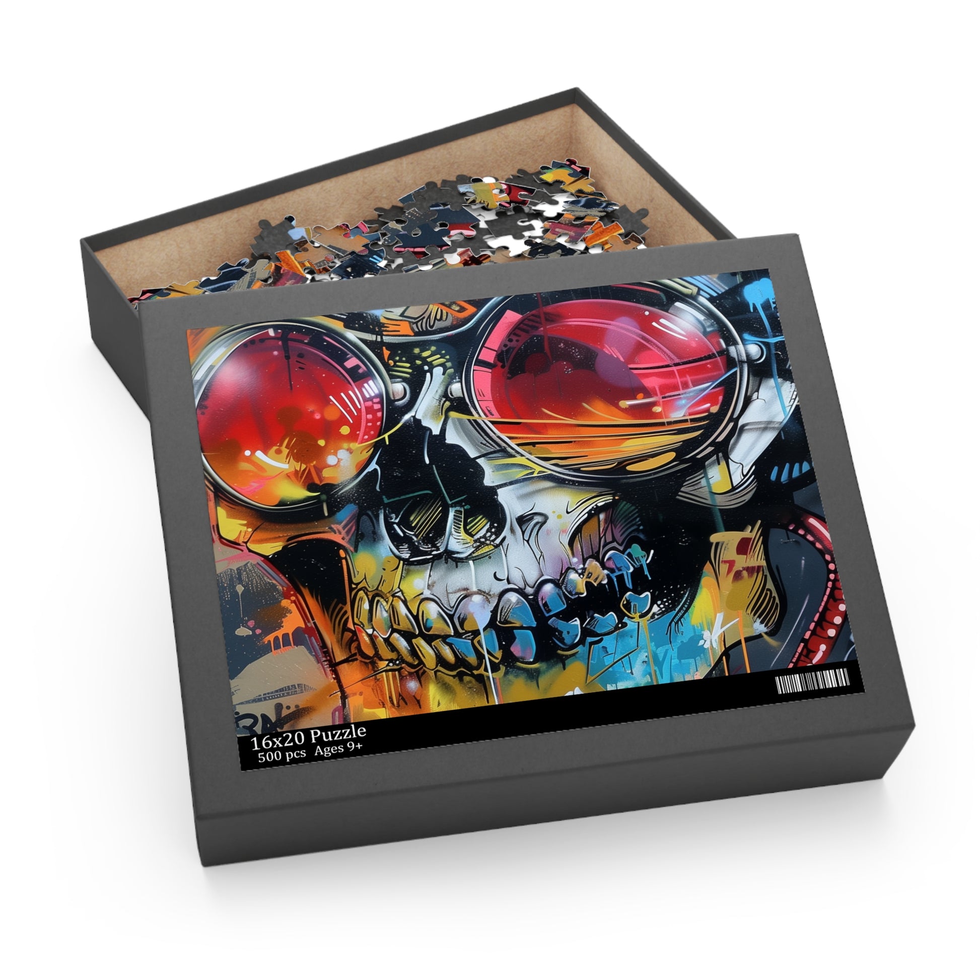 Colorful graffiti street art jigsaw puzzle with vibrant urban designs and intricate details, perfect for art lovers and puzzle enthusiasts.