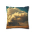 Machine Harvesting Dreams from Clouds (Edition II) — 40×40 Cushion Cover — Double-Sided Back & Concealed Zip Detail
