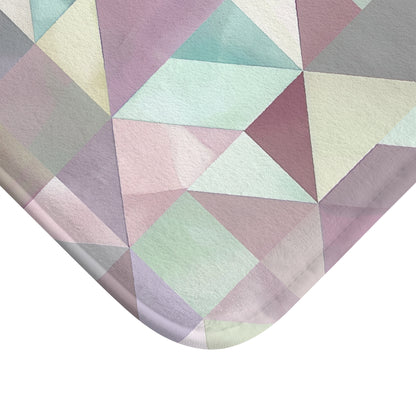 Pastel Geometrics Bath Mat