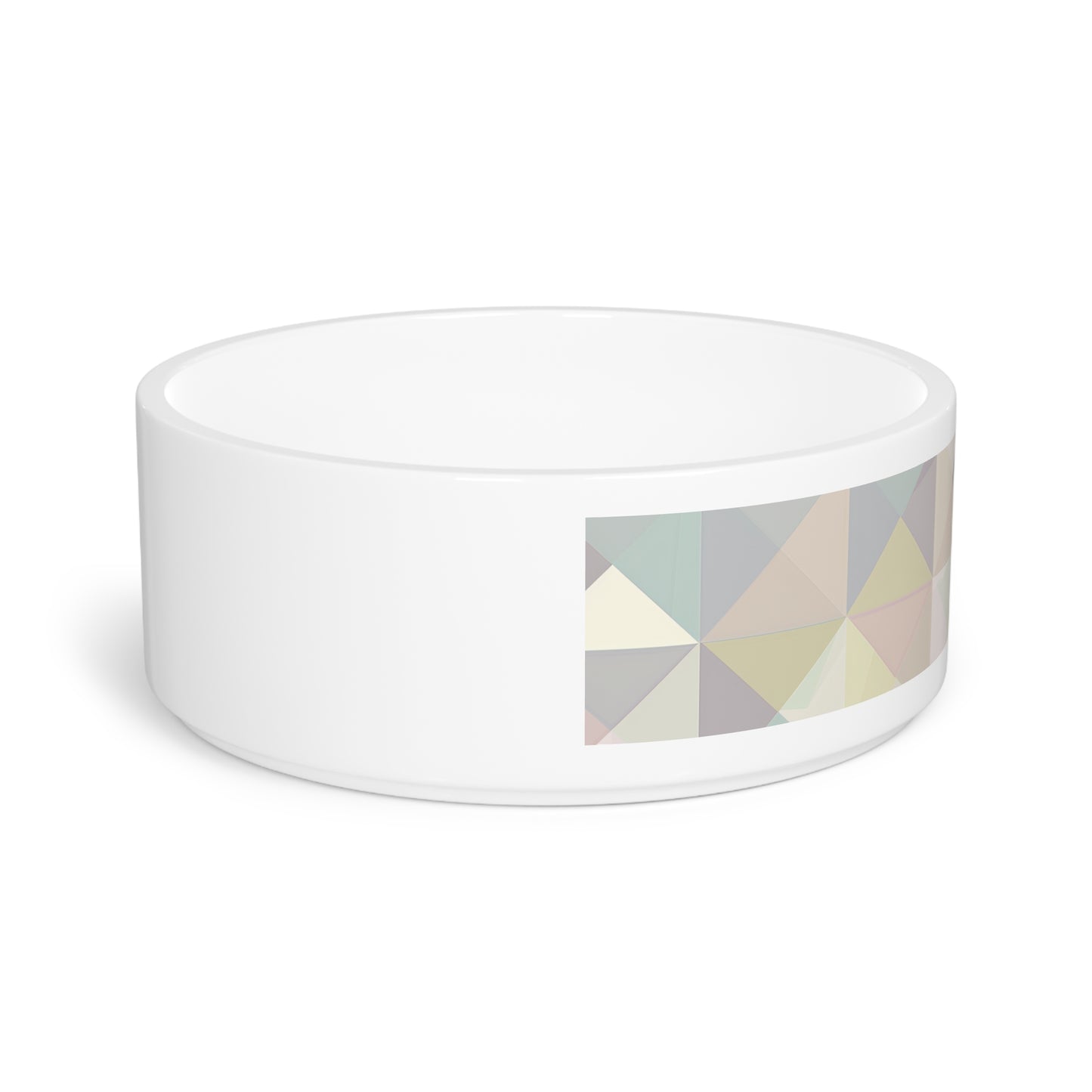 Chic Pastel Geometrics Pet Bowl