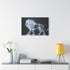 Cybernetic Lion Made of Light Shards — Canvas Wall Art — Product Detail View 7
