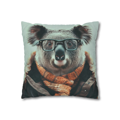 "Adorable Cool Koala Pillowcase - Stylish and comfortable pillowcase featuring a chilled-out koala with glasses. Perfect for all seasons. Makes a great gift. Shop now!"