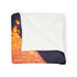Lava Flowing from Floating Volcano — Plush Fleece Throw Blanket — Product Detail View 11