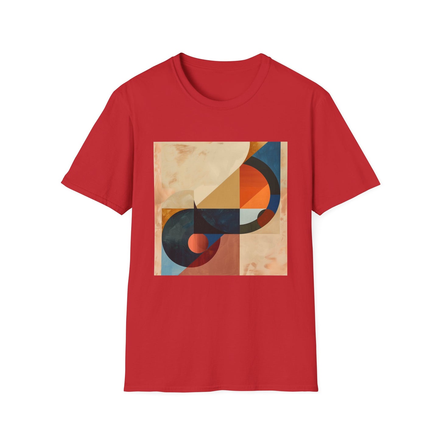 Abstract Art T Shirt - Geometric Symphony: Interwoven Worlds T-Shirt