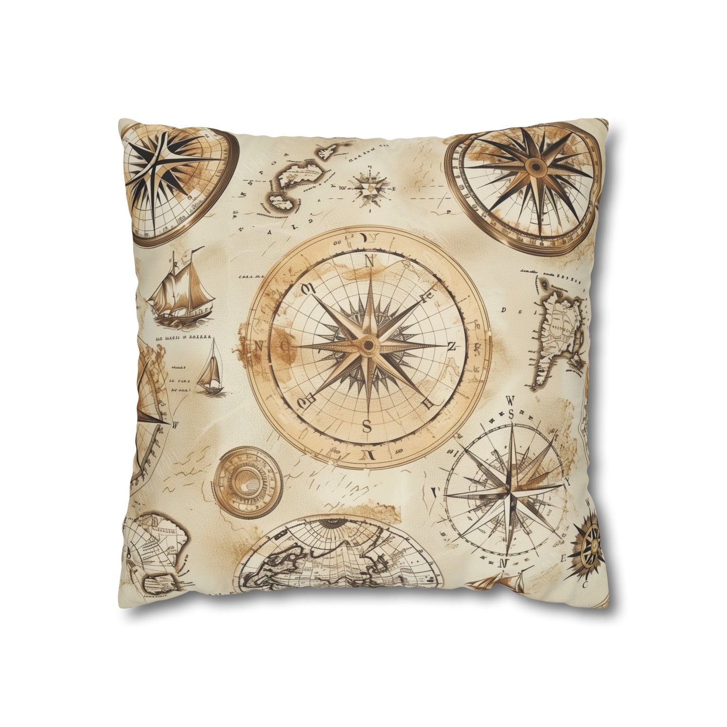 "Vintage Maps Pillowcase Collection - Add a touch of history with seamless old world map pattern for home decor"