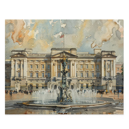 Buckingham Palace Watercolor Jigsaw Puzzle | Puzzle | Back-to-School, Fall Picks, Games, Holiday Picks, Home & Living, Puzzles, TikTok, Valentine's Day, Valentine's Day Picks | Prints with Passion