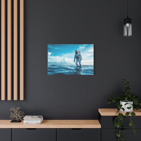 Astronaut Walking on Ocean Surface — Canvas Wall Art — Product Detail View 8
