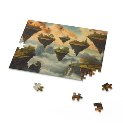 "Island Dreams Jigsaw Puzzle - Surreal landscape with floating islands and vibrant colors, perfect challenge for all ages"