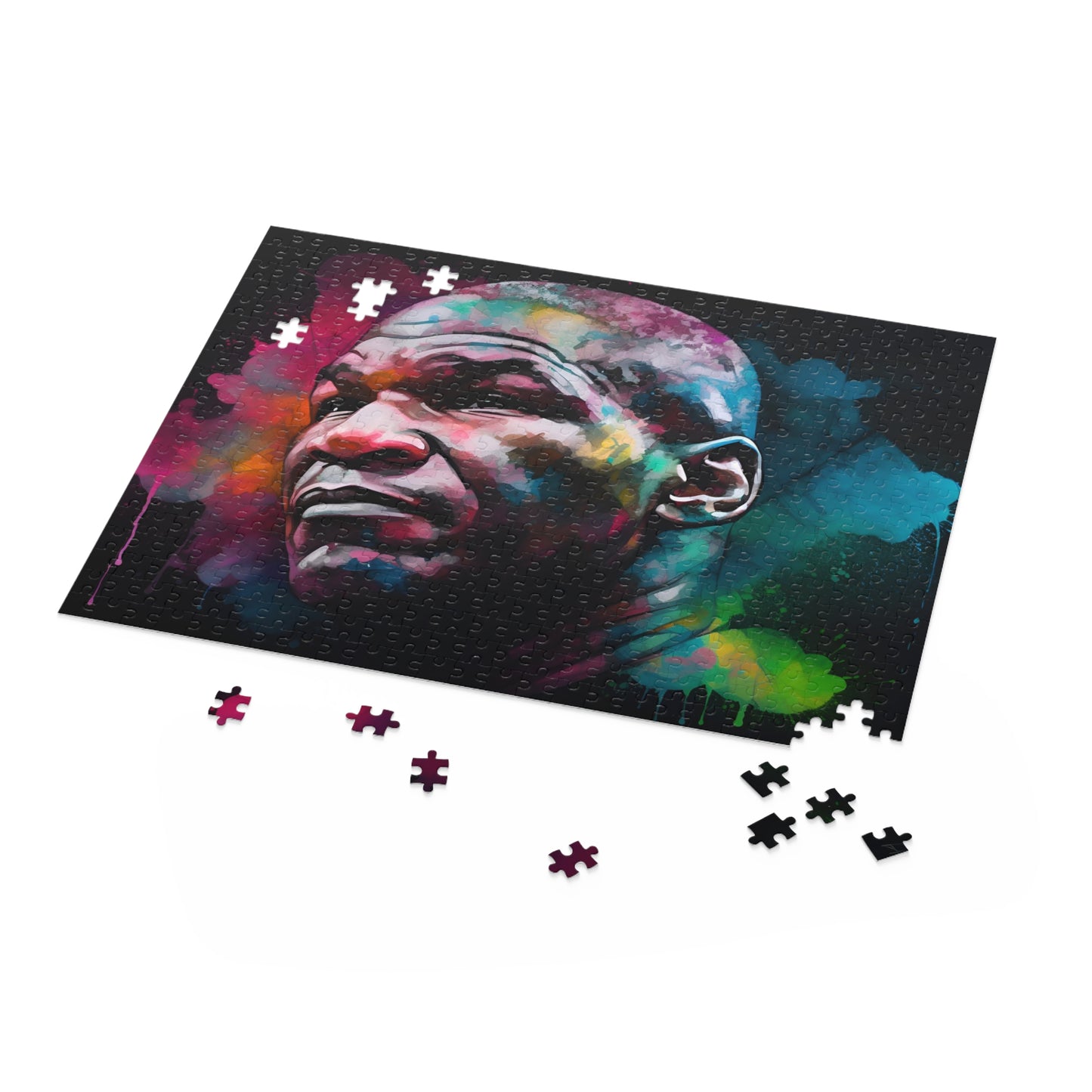 Tyson Watercolor Neon Jigsaw Puzzle