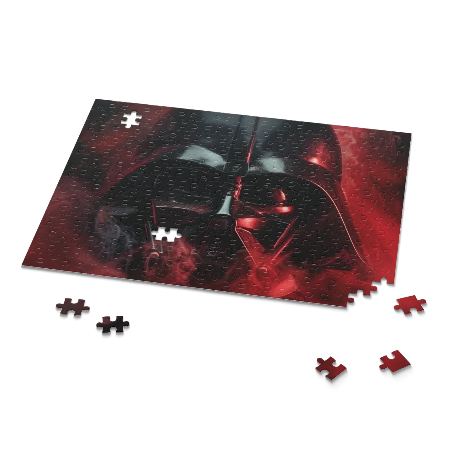 "Sith Lord Darth Vader jigsaw puzzle with intricate design for Star Wars fans"