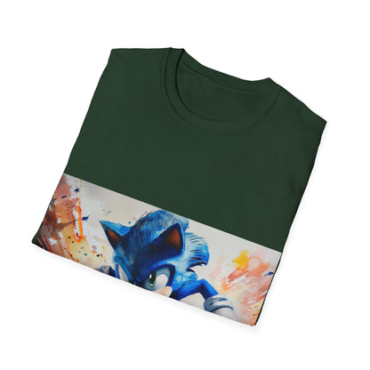 Sonic Watercolor Tee: Speedy Style