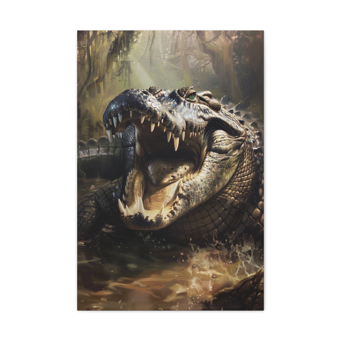 Crocodile: Apex Predator of the Nile and Nile Cruises Canvas | Canvas | Art & Wall Decor, Canvas, Fall Picks, Hanging Hardware, Home & Living, Indoor, Top Spring Products, Valentine's Day promotion | Prints with Passion