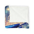 Swordfish Slicing through Star Sea Plush Fleece Throw Blanket