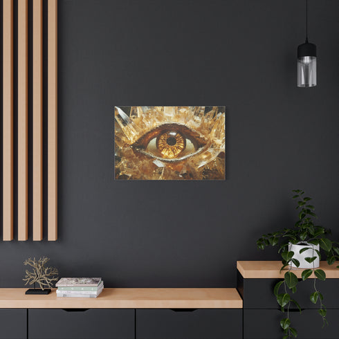 Levitating Crystals Forming an Eye (Edition II) — Canvas Wall Art — Product Detail View 8