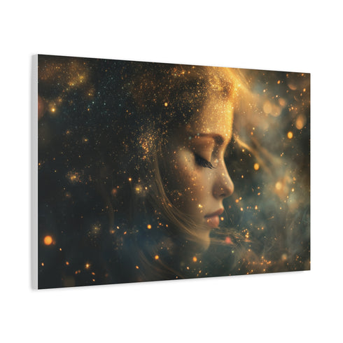 Celestial Goddess Surrounded by Stars — Canvas Wall Art — Product Detail View 6