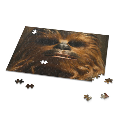 "Chewbacca Star Wars Puzzle Galactic - Wookiee warrior jigsaw for fans, challenging and fun"