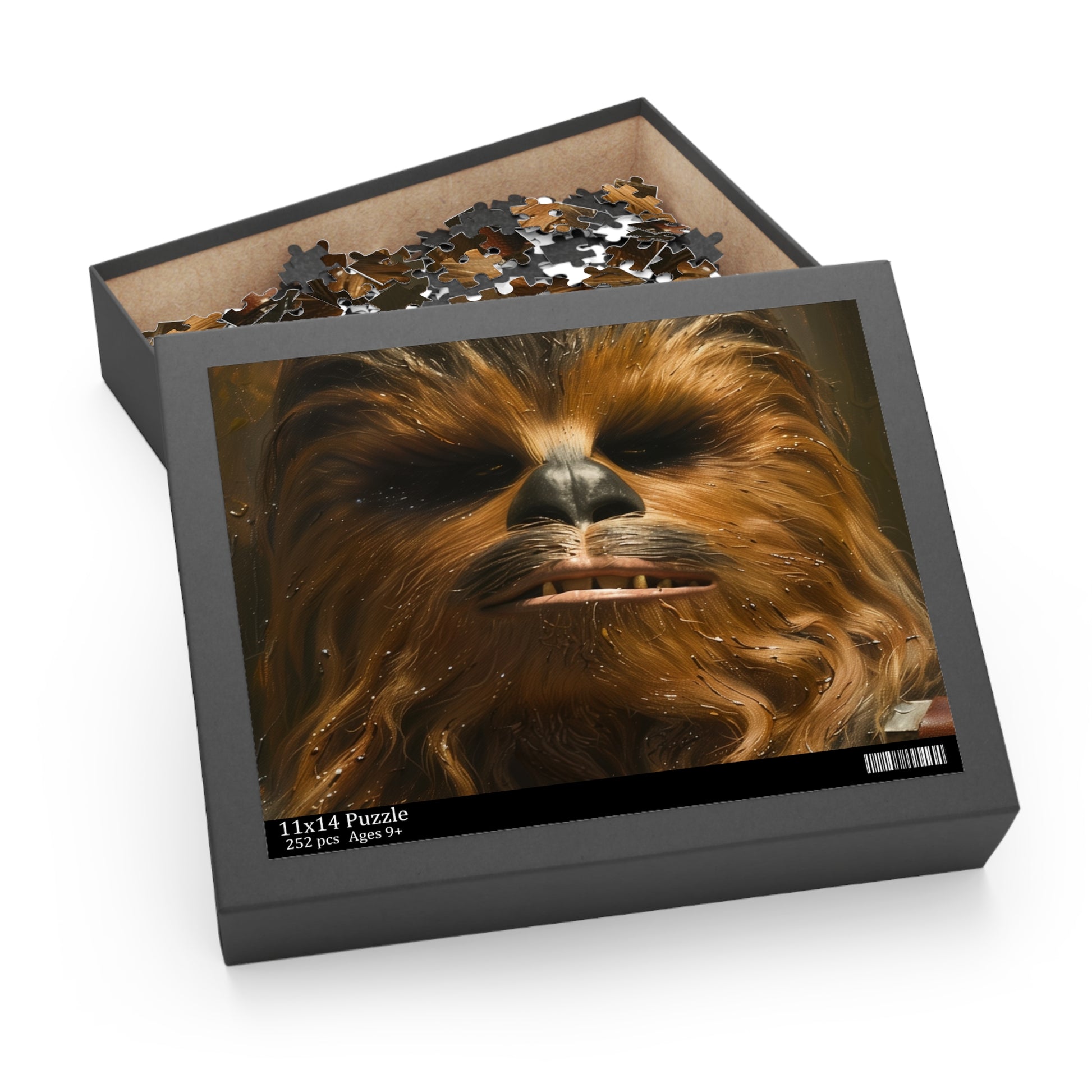 Chewbacca Star Wars Puzzle - Piece together the legendary Wookiee warrior in this challenging galactic jigsaw. Ideal for fans!