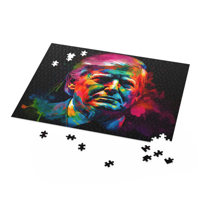 Trump Neon Watercolor Puzzle