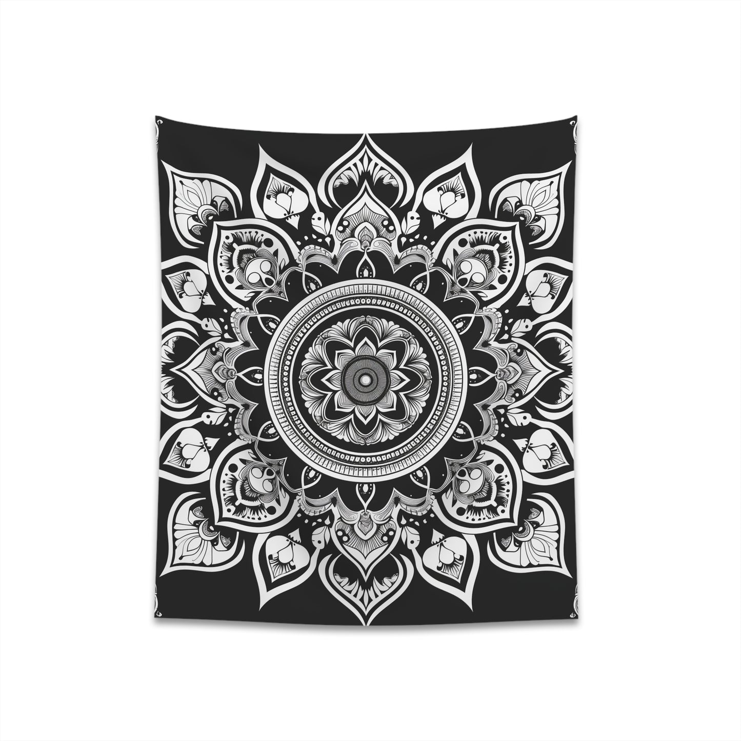 "Mindfulness Mandala Tapestry | Tranquil Meditation Decor | High-Quality, Comfortable, Stylish | 34" x 40" or 57" x 57" | Perfect Gift"