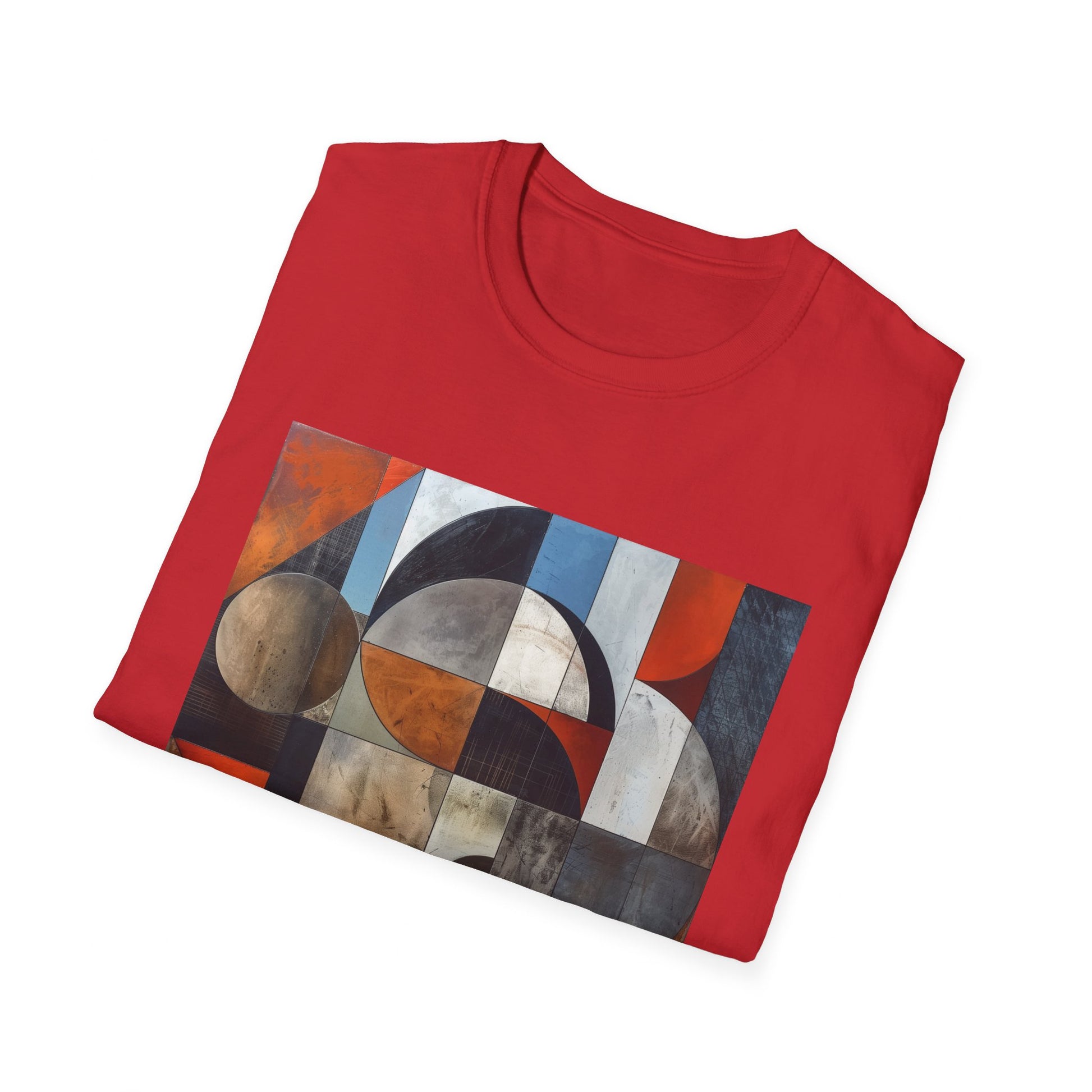 Abstract Shirt: Geometric Symphony: Interwoven Worlds T-Shirt