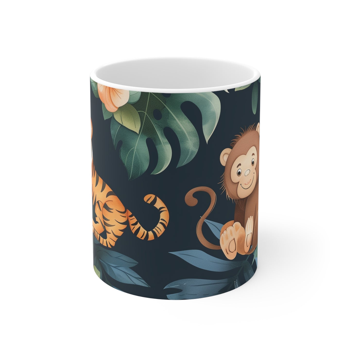 Tiger Jungle Safari Coffee Mug | Mugs | 11 oz, Ceramic, Coffee Mugs, Home & Living, Kitchen, Mugs, Sublimation | Prints with Passion