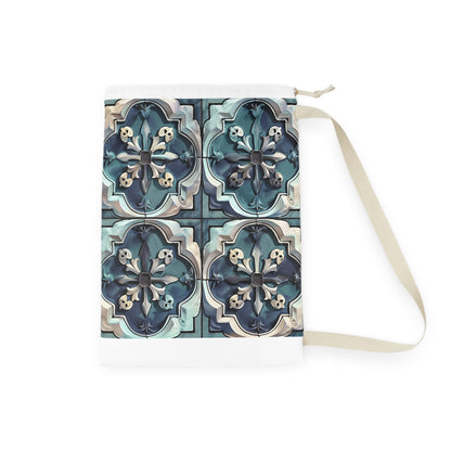 Stylish Artisan Tile Laundry Bag - Elevate Your Laundry Routine with Seamless Pattern Design