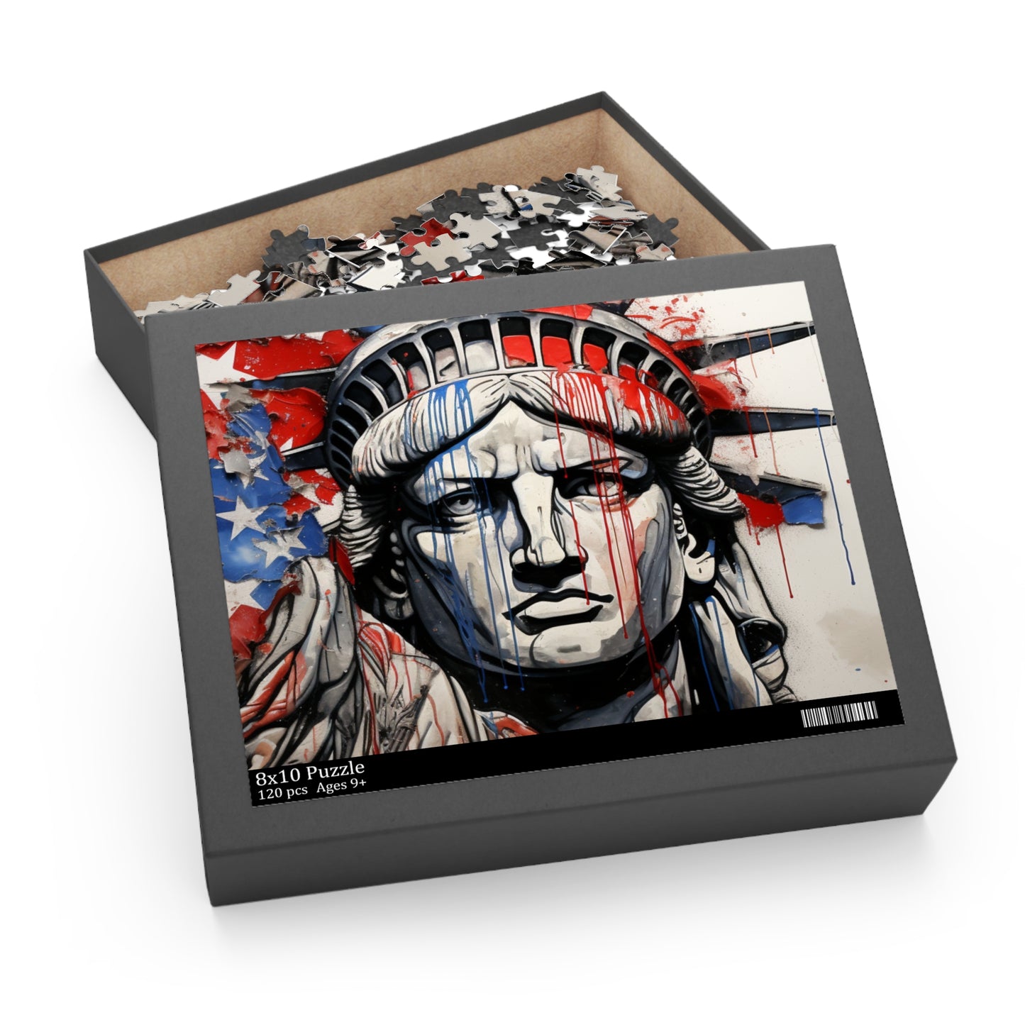 Colorful American Flag Jigsaw