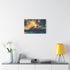 Inverted Volcano Raining Stardust — Canvas Wall Art — Kiln-Dried Pine Frame & Ready-to-Hang Back View