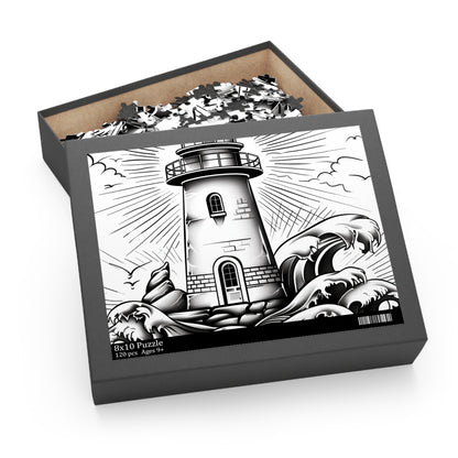 Coastal Beacon Jigsaw Puzzle | Puzzle | Back-to-School, Fall Picks, Games, Holiday Picks, Home & Living, Puzzles, TikTok, Valentine's Day, Valentine's Day Picks | Prints with Passion