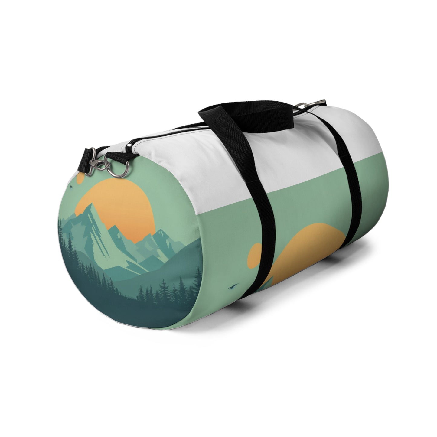 Mountain Landscape Print Duffel Bag | Duffle Bags | Accessories, All Over Print, AOP, Assembled in the USA, Assembled in USA, Bags, Duffle, Made in the USA, Made in USA | Prints with Passion