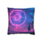Neon Jellyfish Floating Through Time — 40×40 Cushion Cover — Front 40×40 cm Square Cushion View