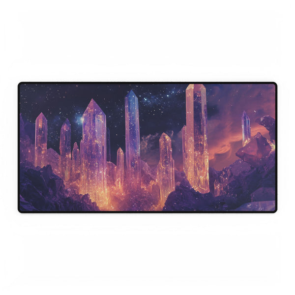 Stardust Crystal Canyon Cosmic Nebula XXL Extended Desk Mat - Front Hero View | Prints With Passion