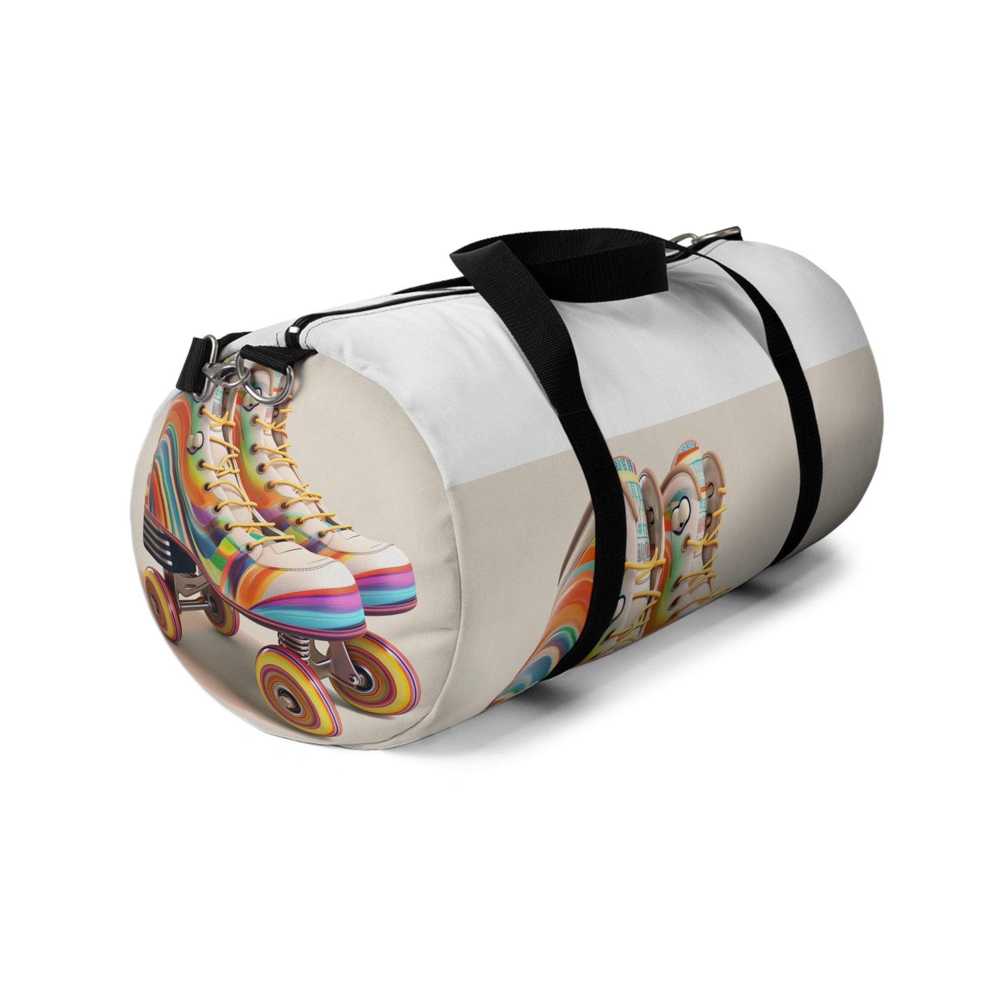 Stripe Retro Skates Duffel | Duffle Bags | Accessories, All Over Print, AOP, Assembled in the USA, Assembled in USA, Bags, Duffle, Made in the USA, Made in USA | Prints with Passion