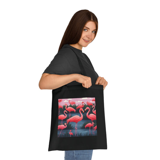 Flamingo Fiesta Tote Bag | Tote Bag | Accessories, Bags, Cotton, DTG, Totes | Prints with Passion