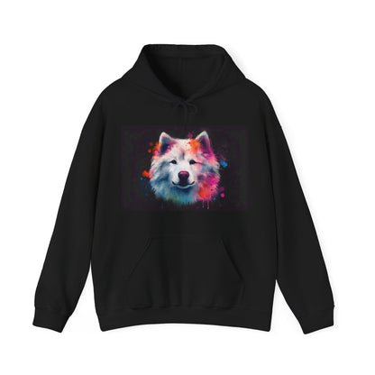 Cloud Dog Brushing a Samoyed Hoodie | Hoodies | DTG, Hoodies, Men's Clothing, Regular fit, Unisex, Women's Clothing | Prints with Passion