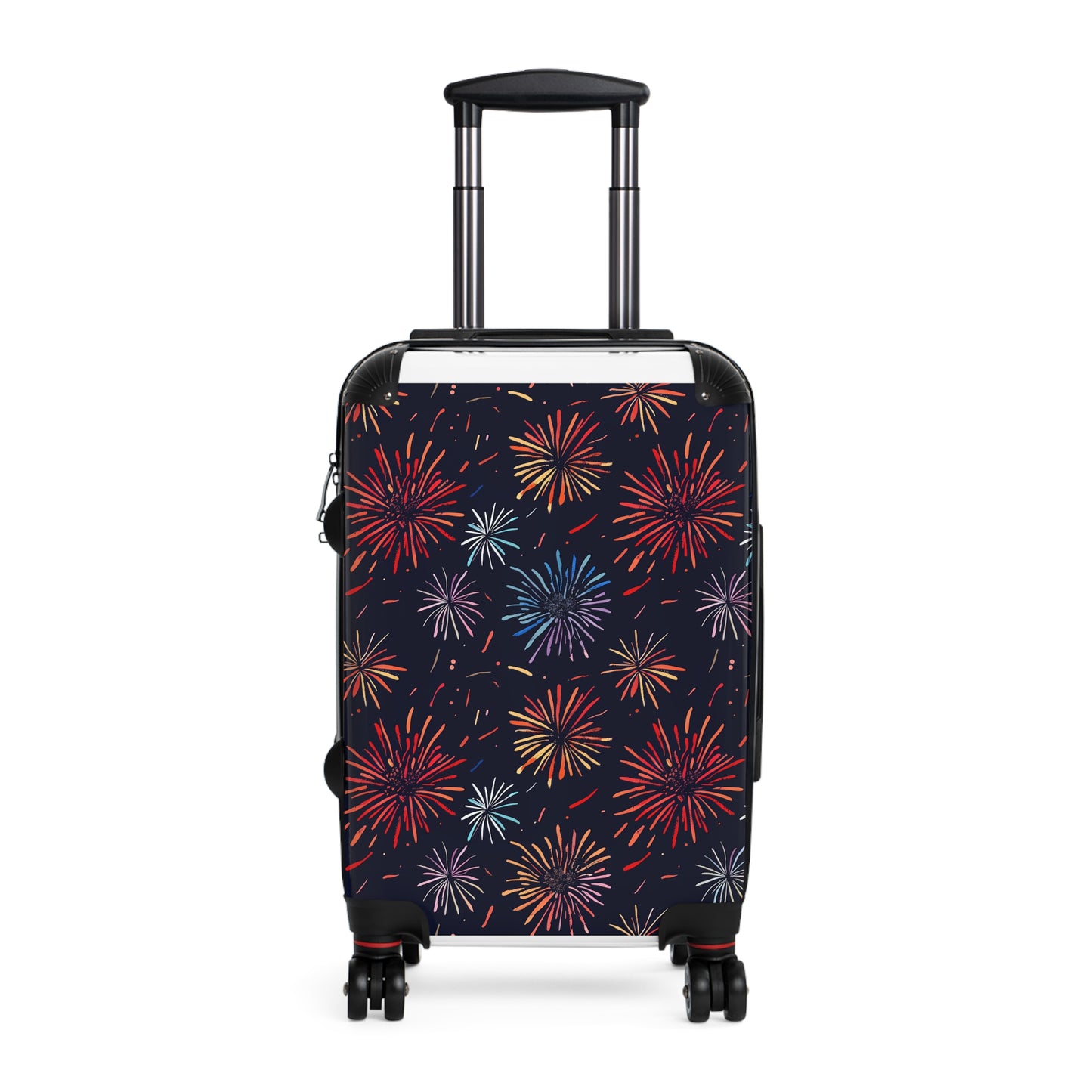 Sparkling Suitcase: Festive Fireworks Pattern