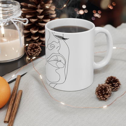 Chic Minimalist Face Mug