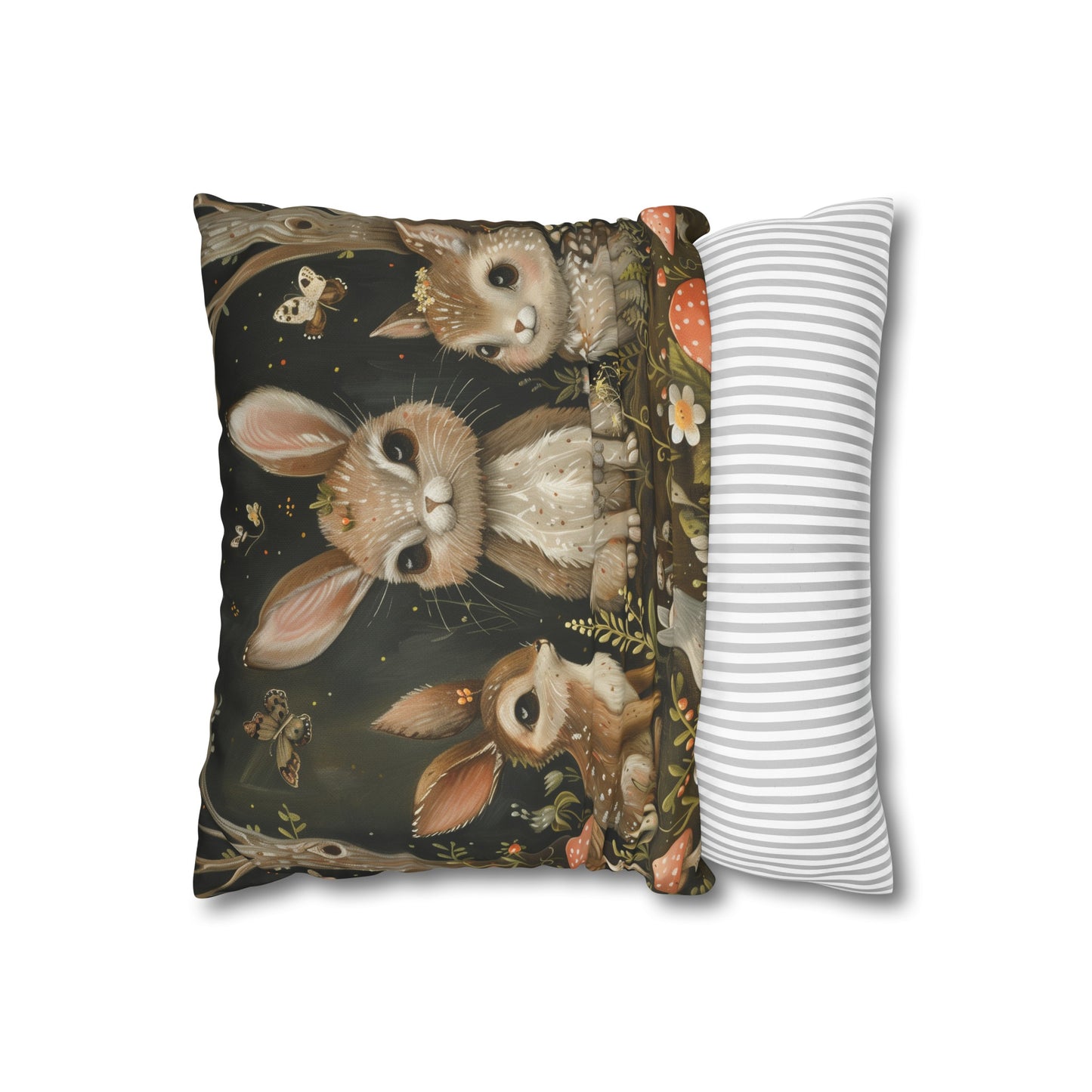 "Whimsical Forest Fantasy Pillowcase - High-quality, comfortable, and stylish design with playful woodland creatures, perfect for all seasons. Makes a great gift. Shop now!"