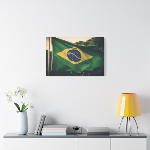 Brazil Flag — Canvas Wall Art — Product Detail View 7