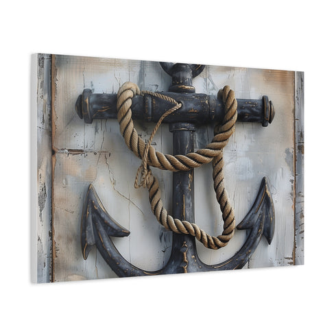 Nautical Anchor — Canvas Wall Art — Product Detail View 6