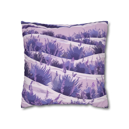 "Lavender Fields Pillowcase - Create a tranquil oasis with delicate lavender flowers, for ultimate relaxation and sweet dreams"