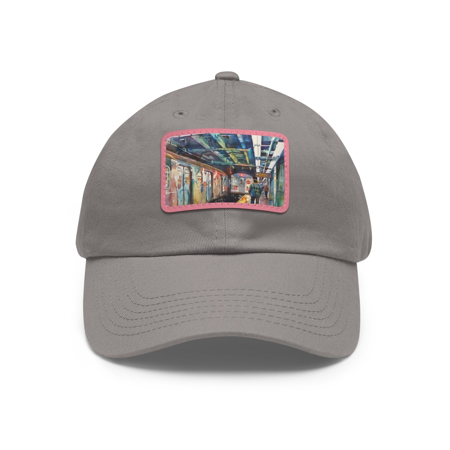 New York Subway Watercolor Snapback Cap