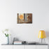 Lost Astronaut Staring at Supernova — Canvas Wall Art — Kiln-Dried Pine Frame & Ready-to-Hang Back View