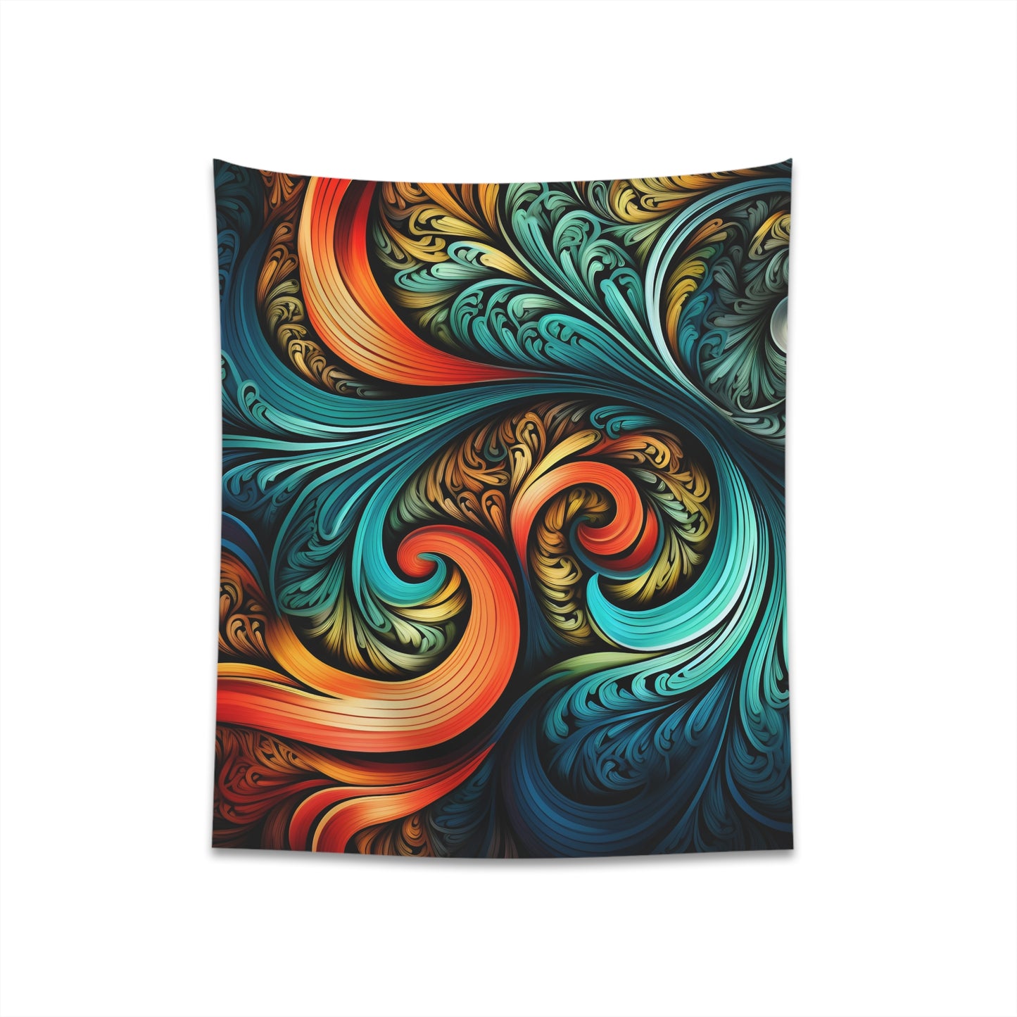 "Fractal Tapestry: A GSNG Design - Mesmerizing Mathematical Art for Any Space | High-Quality Material, Perfect for All Seasons, Great Gift Option | Available in 34" × 40" and 57" × 57" Sizes"