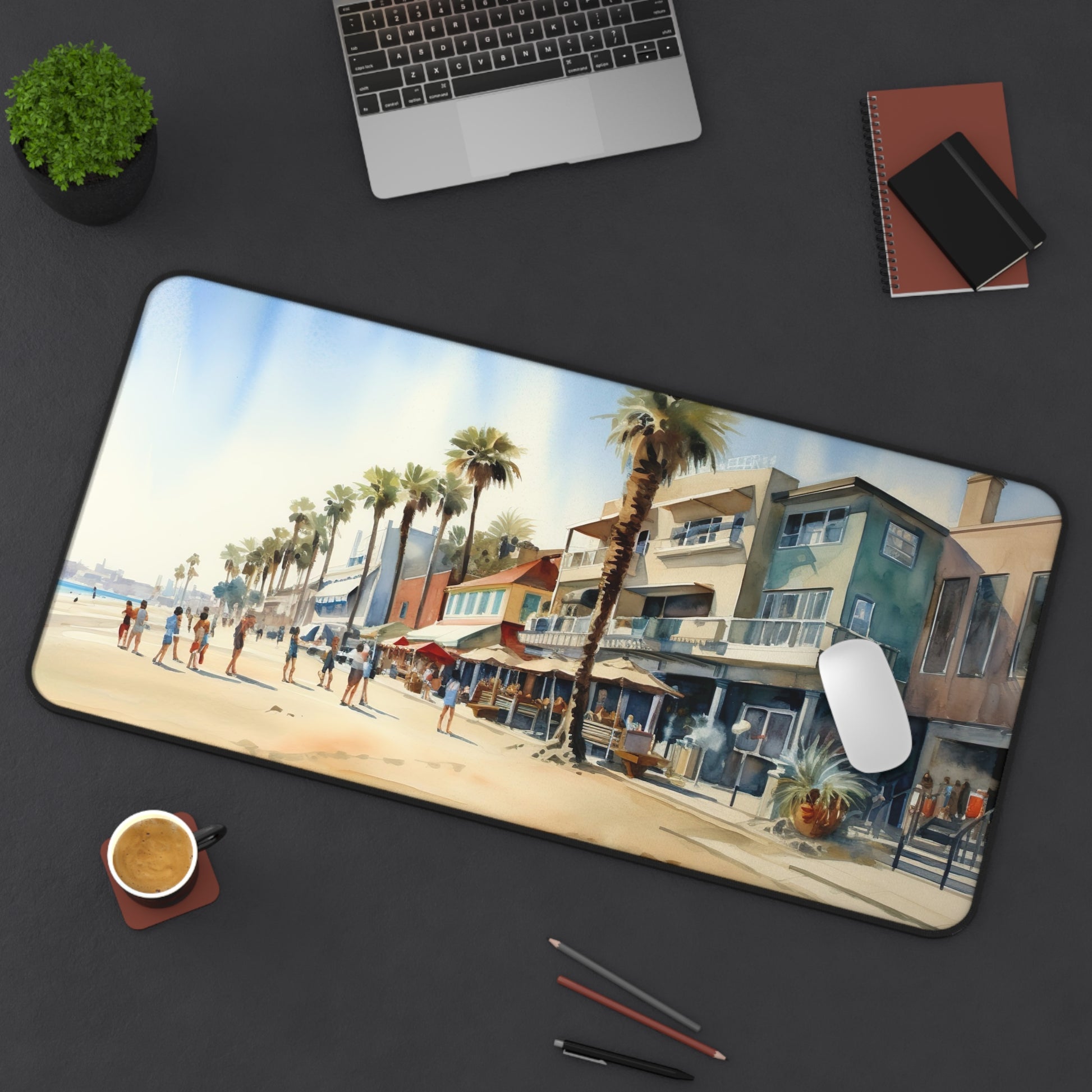 Venice Beach Desk Mat | Desk Mat | Accessories, Back-to-School, Desk, Fall Bestsellers, Home & Living, Mouse pad, Mouse Pads, Mousepad, Seasonal Picks, Stationery, TikTok | Prints with Passion