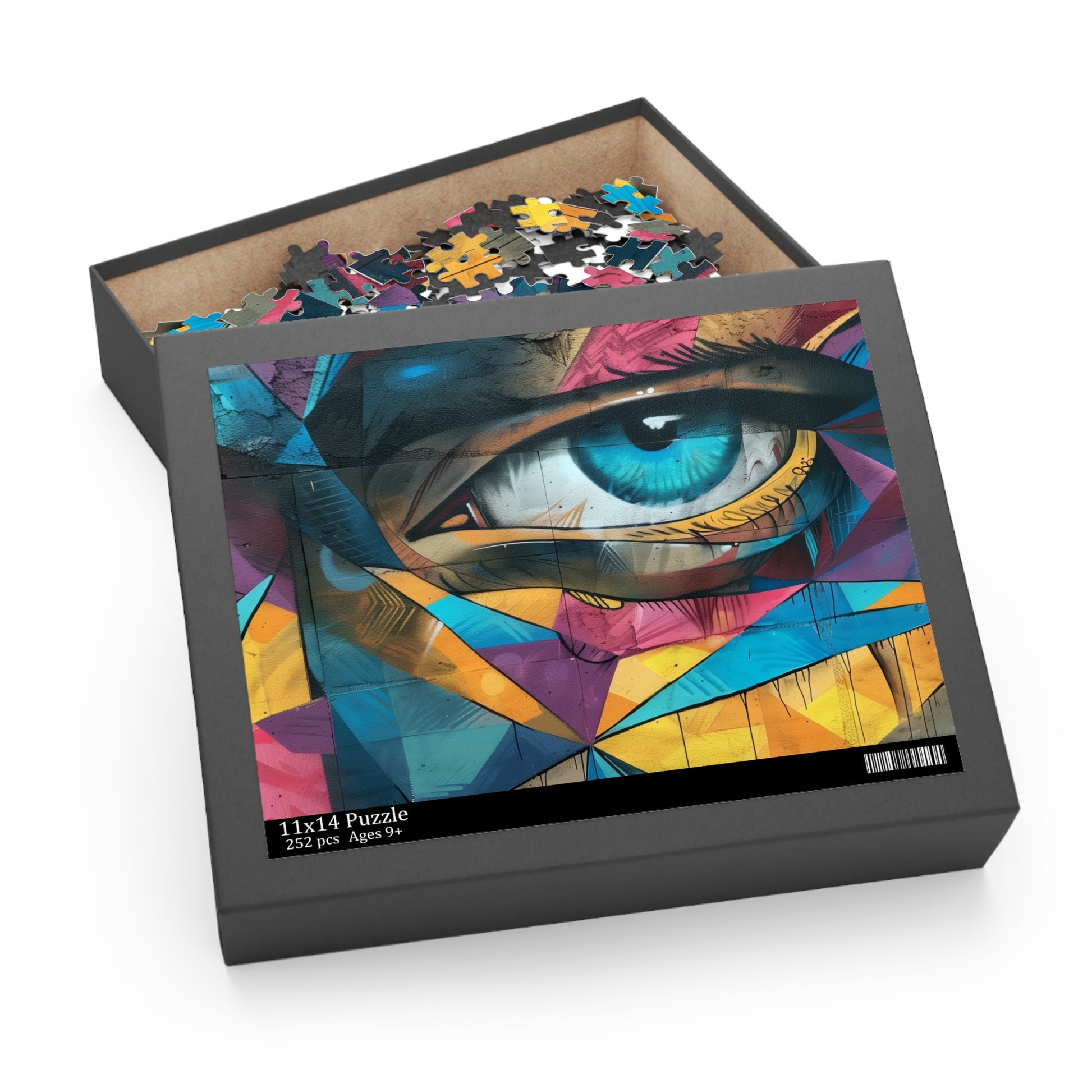 "Urban Graffiti Jigsaw Puzzle - vibrant street art design with bold colors, perfect for art lovers and puzzle enthusiasts"